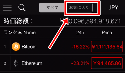 Coin Stats,使い方,読み方,アプリ,ウィジェット,iPhone,Android,日本円,ポートフォリオ,仮想通貨,app