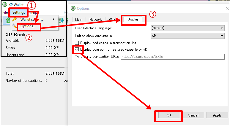 xp,xpコイン,マイニングウォレット,仮想通貨