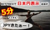 【最新版】BITTREXで日本円表示追加！たった5分の簡単設定で誰でもJPY表示が可能に！